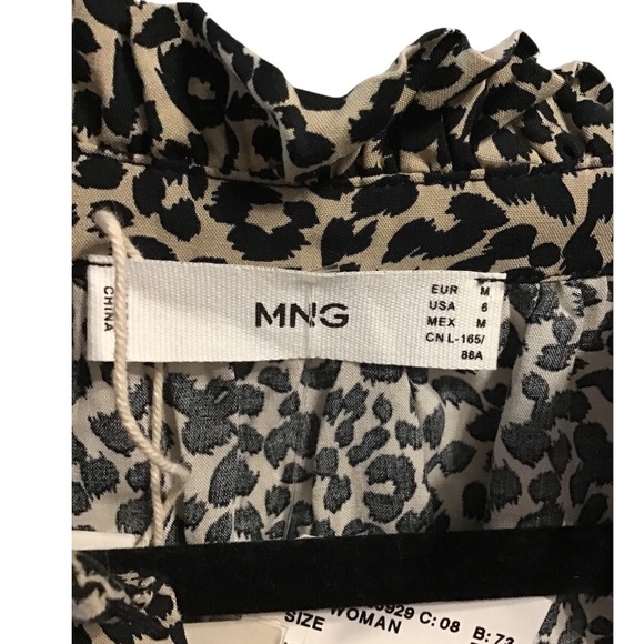 MNG Leopard Print Blouse - Picture 3 of 7